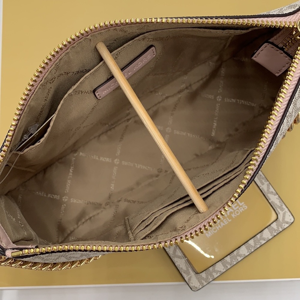 MICHAEL KORS GIFTABLE SHOULDER BAG & CARD HOLDER BOXED SET POWDER BLUSH … - Picture 10 of 16